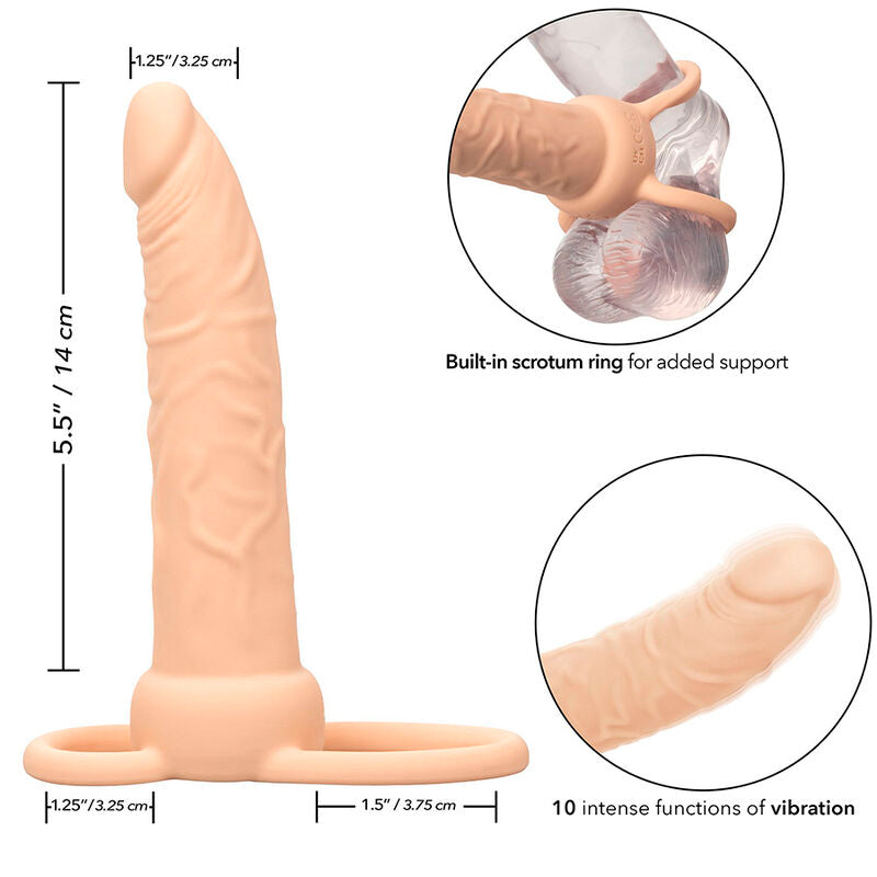 CALEXOTICS - PERFORMANCE MAXX RECHARGABLE DUAL PENETRATOR LIGHT SKIN CALEXOTICS
