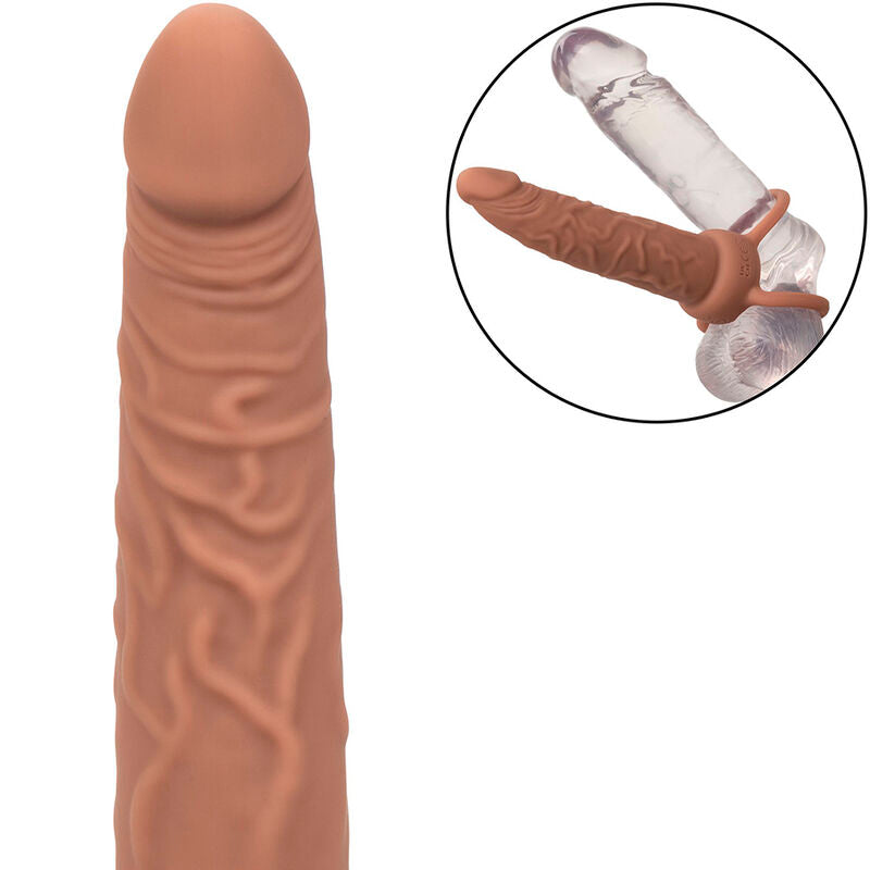 CALEXOTICS - PERFORMANCE MAXX RECHARGABLE DUAL PENETRATOR BROWN SKIN CALEXOTICS