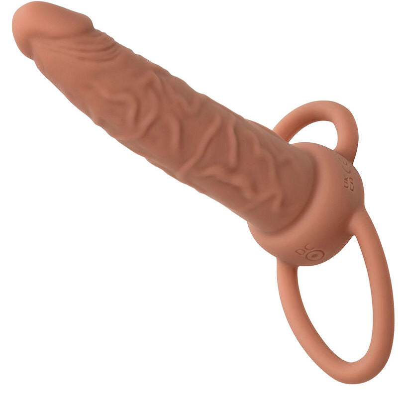 CALEXOTICS - PERFORMANCE MAXX RECHARGABLE DUAL PENETRATOR BROWN SKIN CALEXOTICS