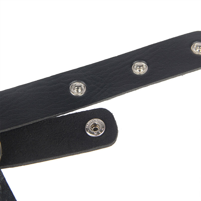 SUBBLIME - CHEST HARNESS LEATHER CHAINS BLACK ONE SIZE SUBBLIME FETISH