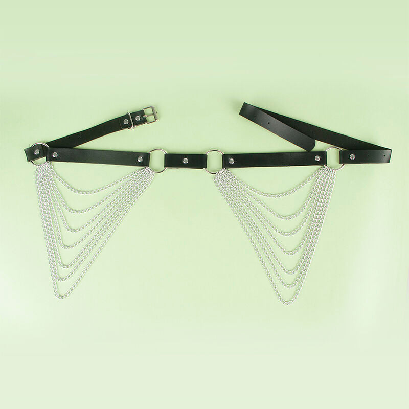 SUBBLIME - LEATHER CHAINBELT BLACK ONE SIZE SUBBLIME FETISH