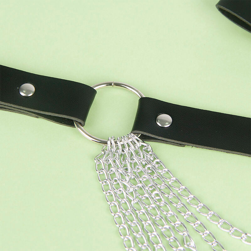 SUBBLIME - LEATHER CHAINBELT BLACK ONE SIZE SUBBLIME FETISH