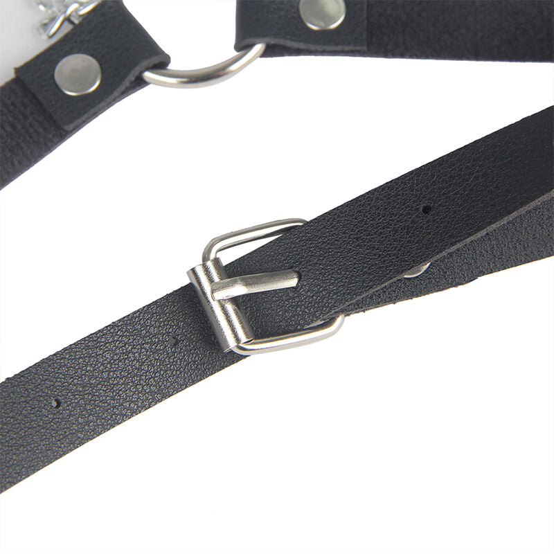 SUBBLIME - LEATHER BELT HARNESS BLACK ONE SIZE SUBBLIME FETISH