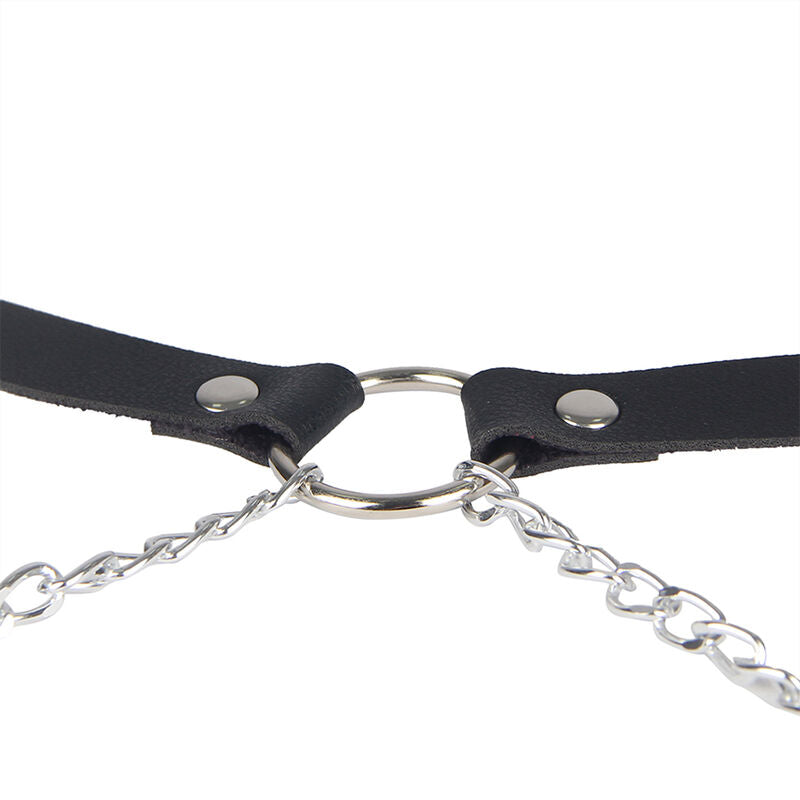 SUBBLIME - LEATHER BELT HARNESS BLACK ONE SIZE SUBBLIME FETISH