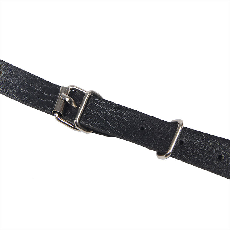 SUBBLIME - CHEST HARNESS WITH BIG RING CHAINS ONE SIZE SUBBLIME FETISH