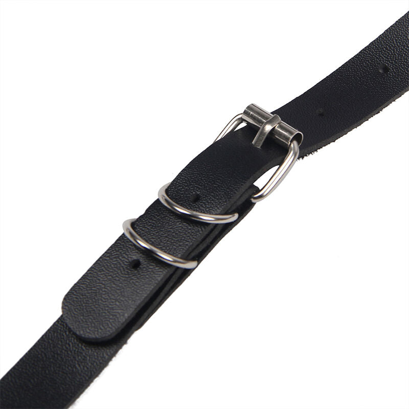 SUBBLIME - FULL BODY HARNESS WITH LEATHER BUCKLES BLACK ONE SIZE SUBBLIME FETISH