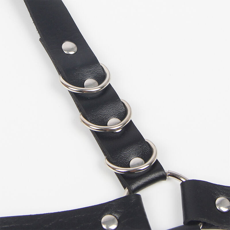 SUBBLIME - GARTER HARNESS WITH RINGS ONE SIZE SUBBLIME FETISH