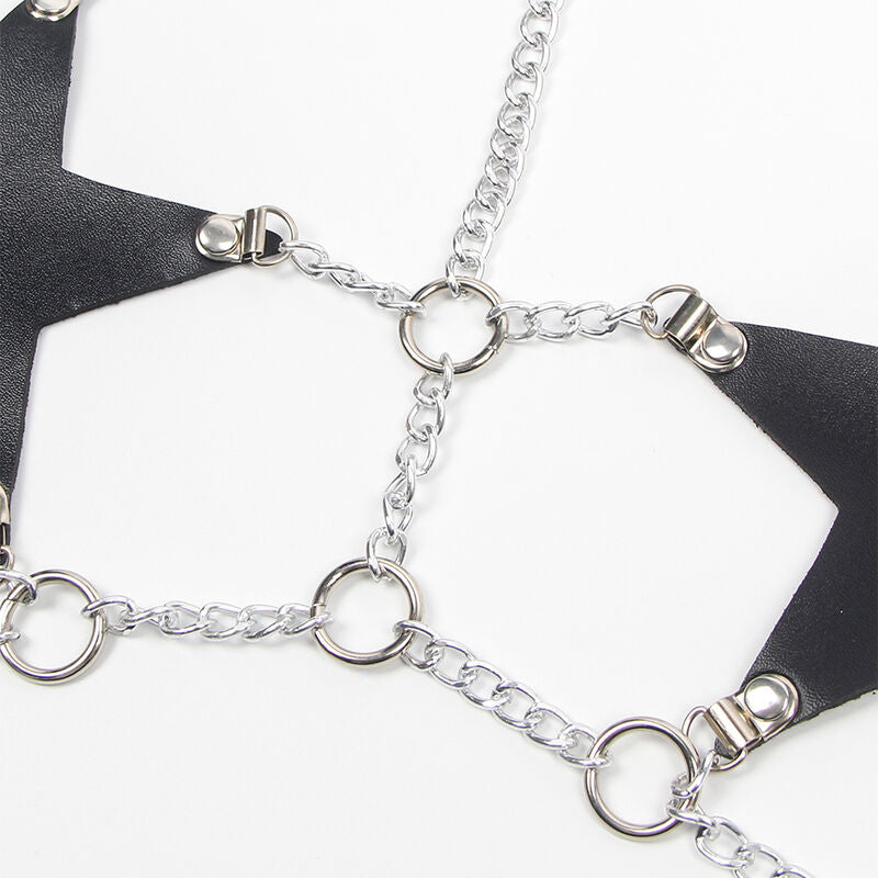 SUBBLIME - FULL BODY HARNESS WITH STAR CHAINDETAIL ONE SIZE SUBBLIME FETISH