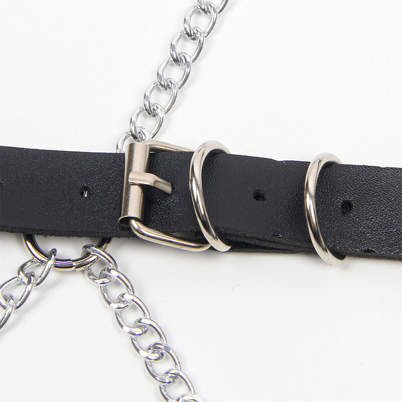 SUBBLIME - FULL BODY HARNESS WITH STAR CHAINDETAIL ONE SIZE SUBBLIME FETISH