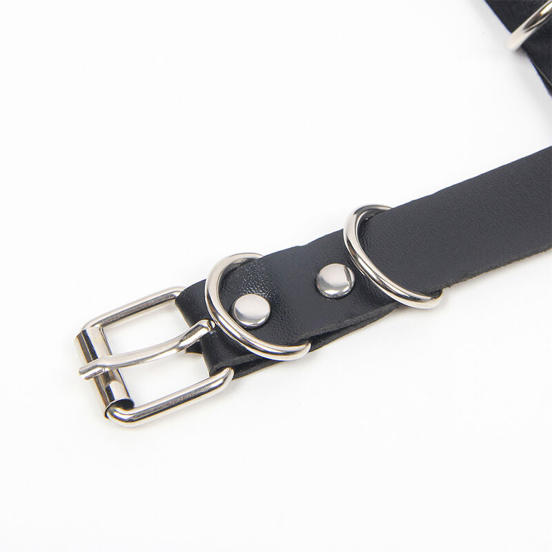 SUBBLIME - HARNESS BRA WITH CHAINDETAIL ONE SIZE SUBBLIME FETISH