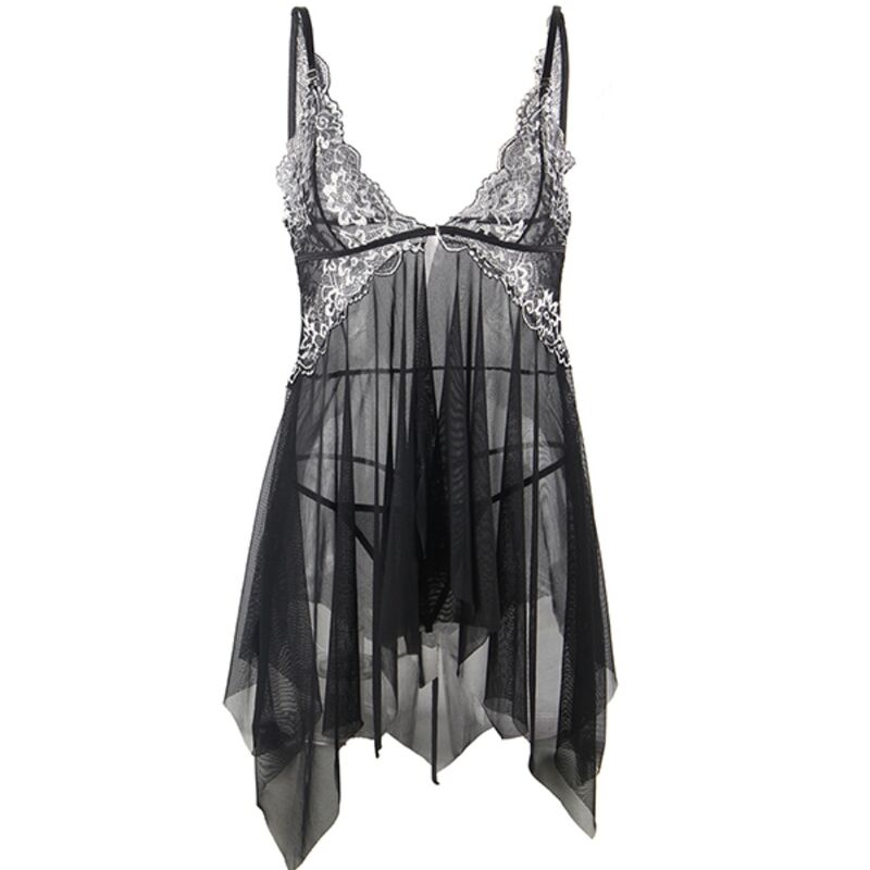 SUBBLIME - BABYDOLL FABRIC TULLE CHEST LACE S/M SUBBLIME BABYDOLLS