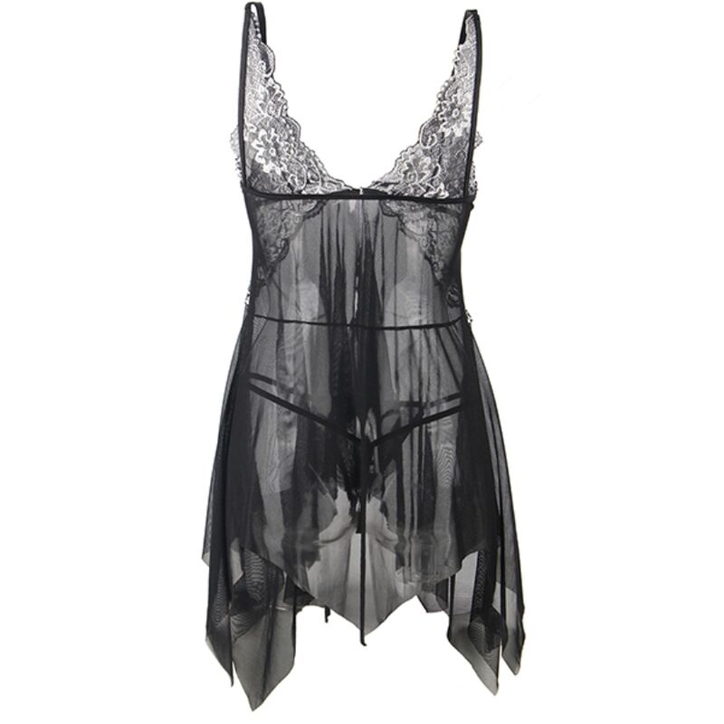 SUBBLIME - BABYDOLL FABRIC TULLE CHEST LACE S/M SUBBLIME BABYDOLLS