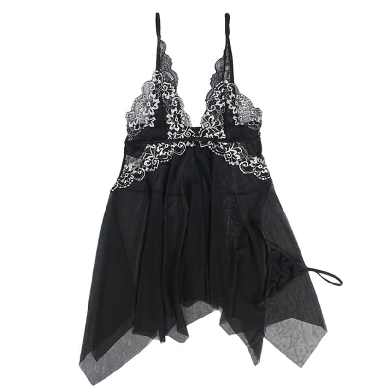 SUBBLIME - BABYDOLL FABRIC TULLE CHEST LACE S/M SUBBLIME BABYDOLLS