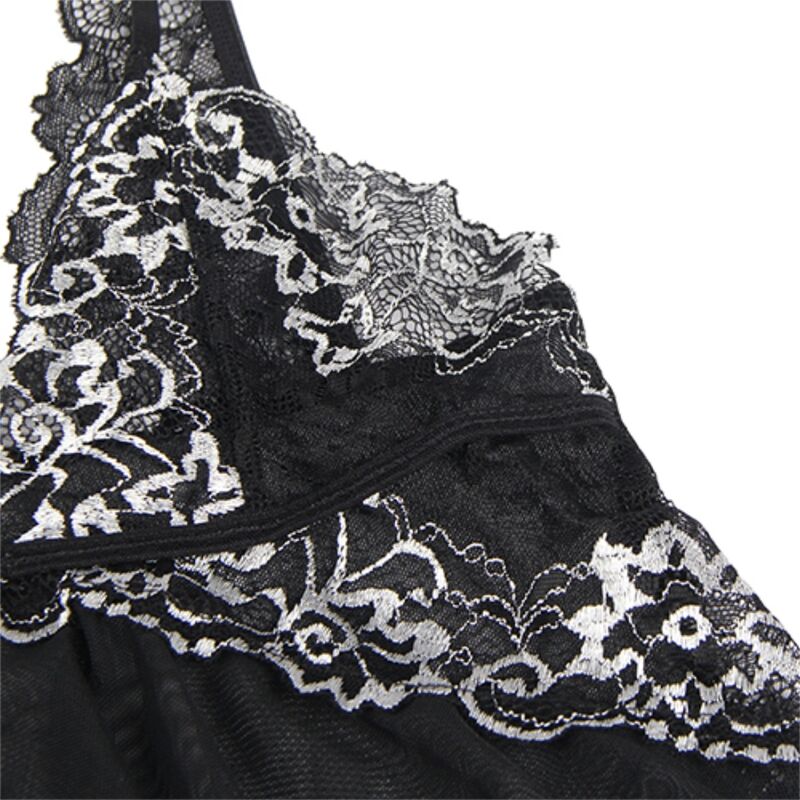 SUBBLIME - BABYDOLL FABRIC TULLE CHEST LACE S/M SUBBLIME BABYDOLLS