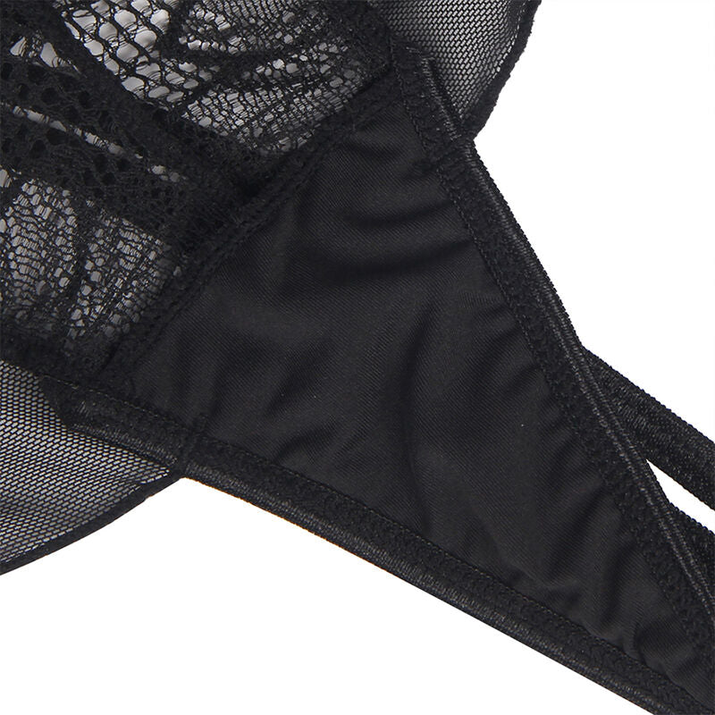 SUBBLIME - TEDDY HALTER NECK BARE BACK LACE BLACK S/M SUBBLIME BODIES