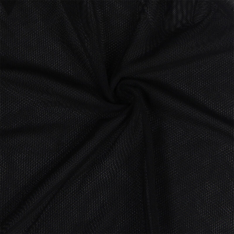 SUBBLIME - BABYDOLL TULLE FABRIC WITH LACE AND FLOWER DETAIL BLACK S/M SUBBLIME BABYDOLLS
