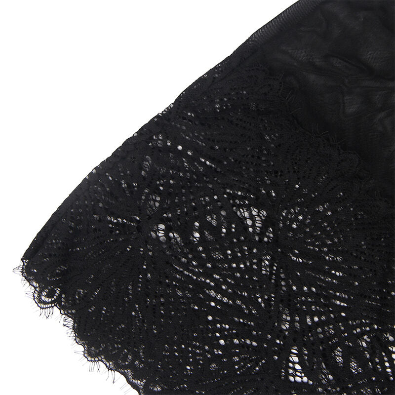 SUBBLIME - BABYDOLL WITH ADJUSTABLE LACE STRAPS BLACK L/XL SUBBLIME BABYDOLLS
