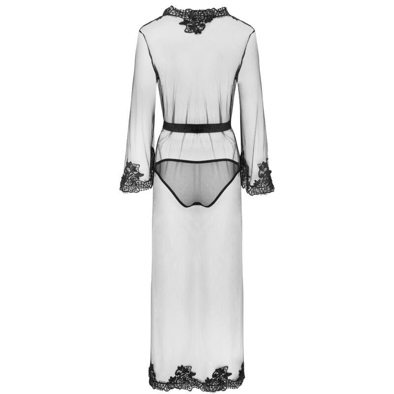 LIVCO CORSETTI FASHION - NOKINA LC XG055 DRESSIN G GOWN + PANTY BLACK ONE SIZE LIVCO CORSETTI SETS