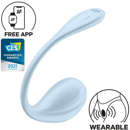 SATISFYER - STIMOLATORE DEL PUNTO G SMOOTH PETAL AZZURRO APP GRATUITA