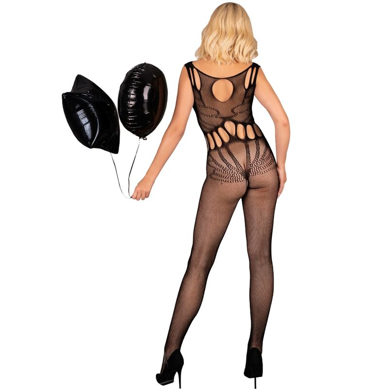 LIVCO CORSETTI FASHION - AMAHIL BODYSTOCKING CROTCHLESS BLACK ONE SIZE LIVCO CORSETTI BODYSTOCKINGS