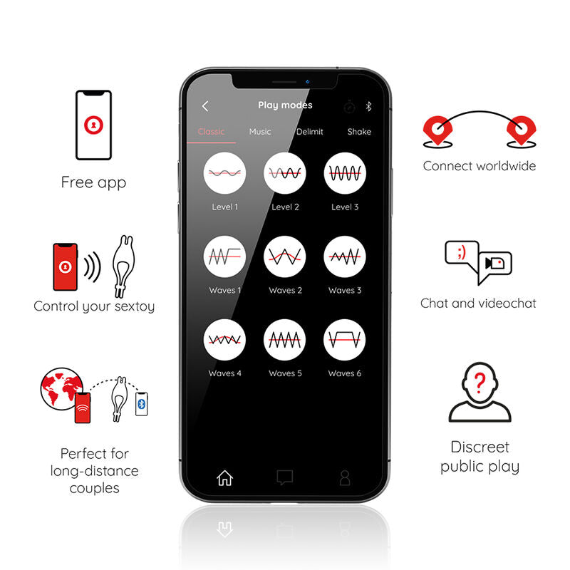 ONINDER - PAMPA RECHARGEABLE ADJUSTABLE VIBRATOR RING WITH CLITORIS STIMULATOR 10 SPEED - FREE APP ONINDER
