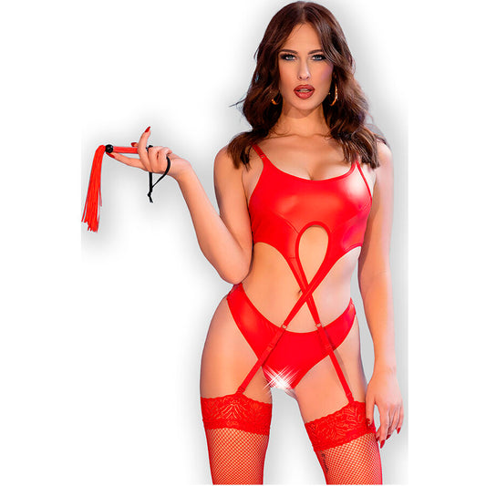 CHILIROSE - CR 4625 CONJUNTO DE CUATRO PIEZAS ROJO SIN ENTREPIERNA M