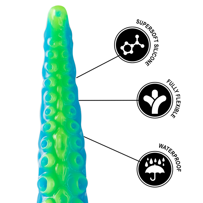 EPIC - SCYLLA FLUORESCENT THIN TENTACLE DILDO SMALL SIZE EPIC