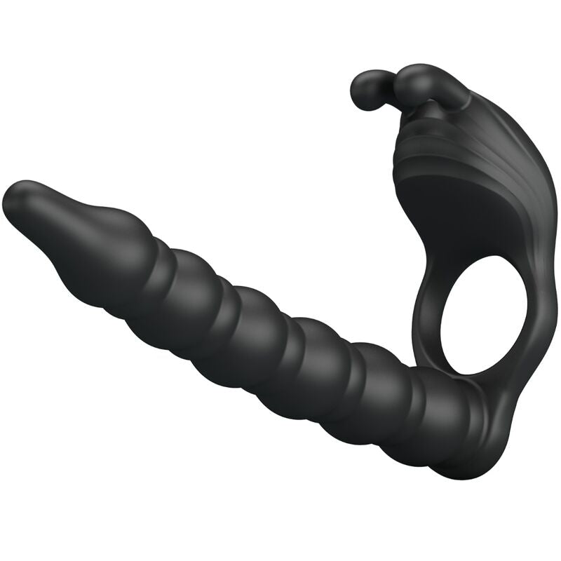 PRETTY LOVE - BLACKNEY PENIS RING WITH BLACK VIBRATOR PLUG PRETTY LOVE PARTY UP