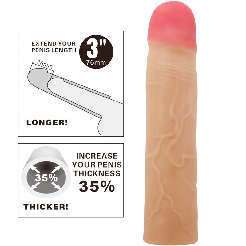 PRETTY LOVE - KYLIAN PENIS EXTENDER COVER FLESH PRETTY LOVE PARTY UP