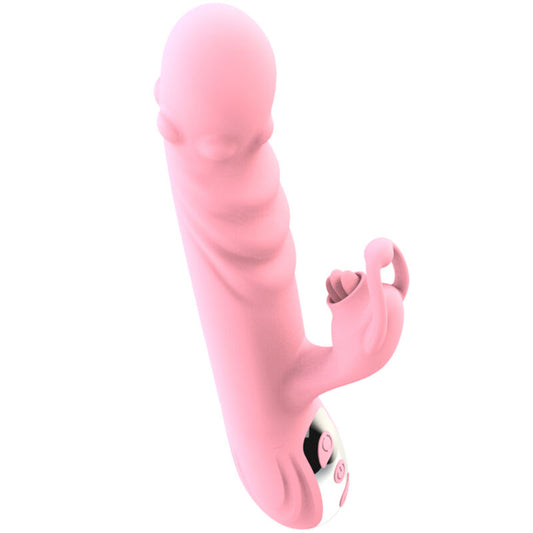 ARMONY - VIBRADOR DE LENGUA COMPLETO CON LENGUA ESTIMULANTE ROSA EFECTO CALOR