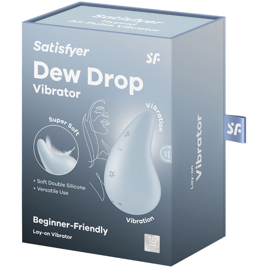 SATISFYER - DEW DROP VIBRATOR LAY-ON BLUE SATISFYER LAYONS