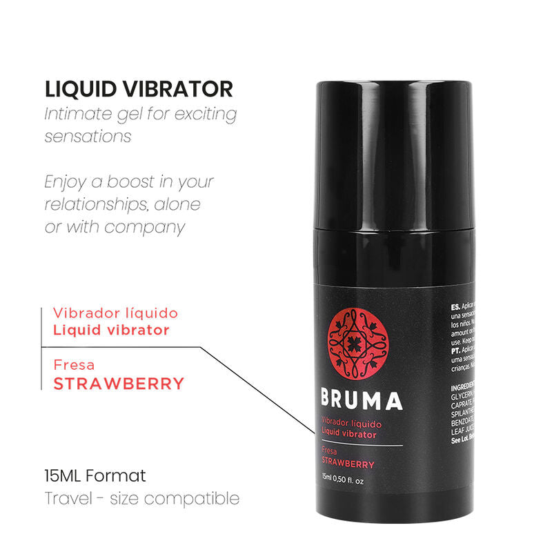 BRUMA - LIQUID VIBRATOR ULTRA SLIDING STRAWBERRY 15 ML BRUMA