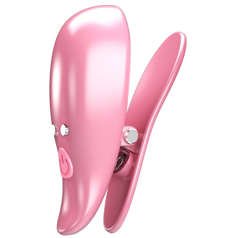 PRETTY LOVE - LEAF VIBRATING NIPPLE CLAMPS PINK PRETTY LOVE FLIRTATION