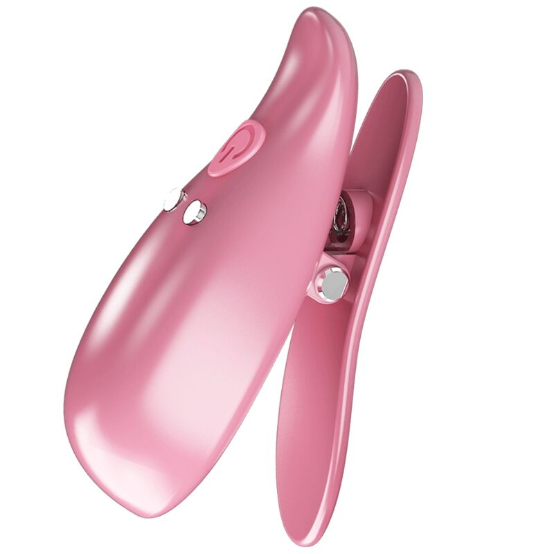 PRETTY LOVE - LEAF VIBRATING NIPPLE CLAMPS PINK PRETTY LOVE FLIRTATION