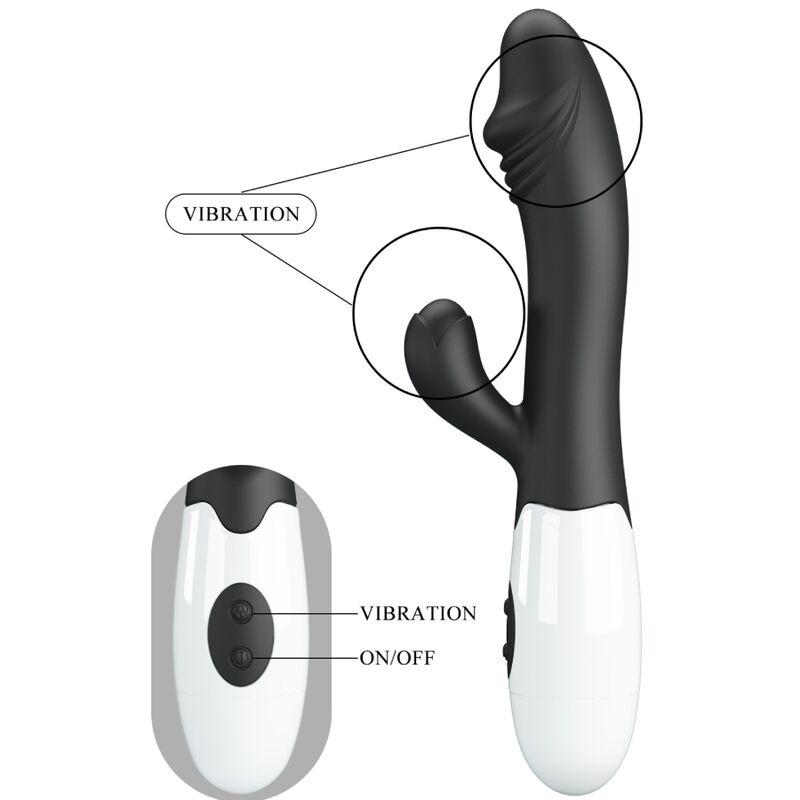 PRETTY LOVE - SNAPPY G-SPOT VIBRATOR BLACK PRETTY LOVE FLIRTATION