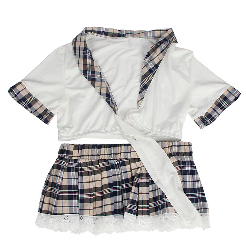 SUBBLIME - SEXY SCHOOLGIRL COSTUME TOP AND SKIRT L/XL SUBBLIME COSTUMES