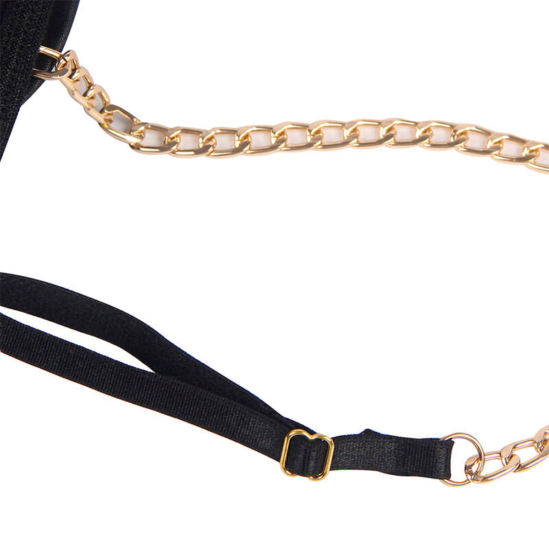 SUBBLIME - BLACK CHAIN SUSPENDERS BODYSUIT S/M SUBBLIME BODIES