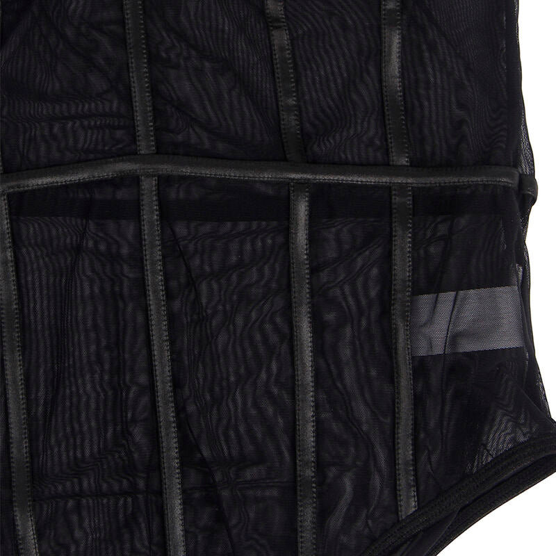 SUBBLIME - BLACK CHAIN SUSPENDERS BODYSUIT S/M SUBBLIME BODIES