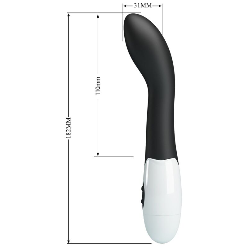 PRETTY LOVE - BISHOP G-SPOT VIBRATOR 30 MODES BLACK PRETTY LOVE FLIRTATION