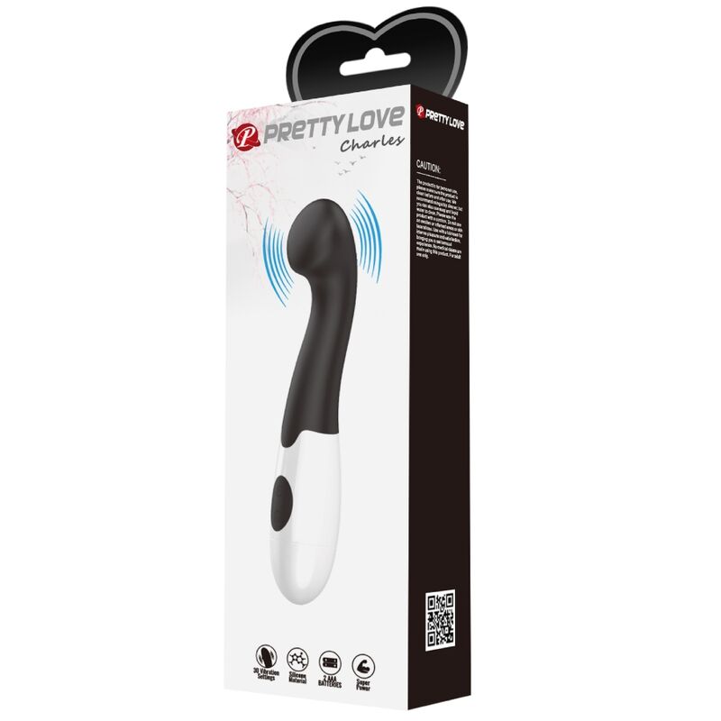 PRETTY LOVE - CHARLES G-SPOT VIBRATOR 30 MODES BLACK PRETTY LOVE FLIRTATION