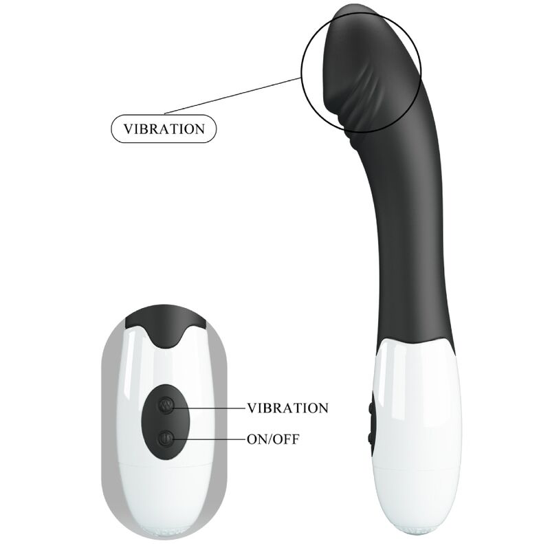 PRETTY LOVE - ELEMENTAL G-SPOT VIBRATOR 30 MODES BLACK PRETTY LOVE PARTY UP