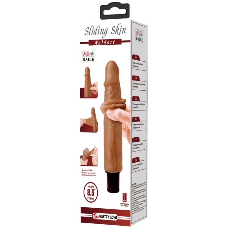 PRETTY LOVE - WALDORF REALISTIC VIBRATOR 18 CM -O- 4 CM PRETTY LOVE HIGH GRADE