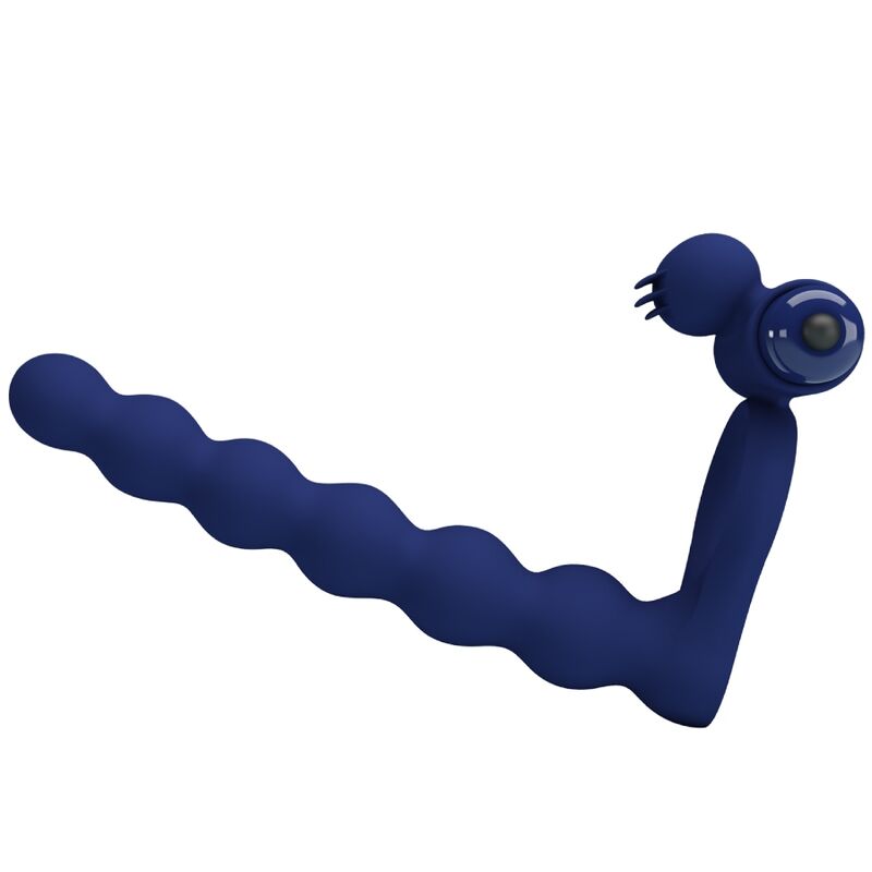 PRETTY LOVE - AJMAL VIBRATING RING WITH PLUG BLUE PRETTY LOVE MALE