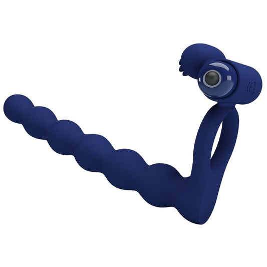 PRETTY LOVE - ANILLO VIBRADOR CON TAPÓN AZUL DE AJMAL