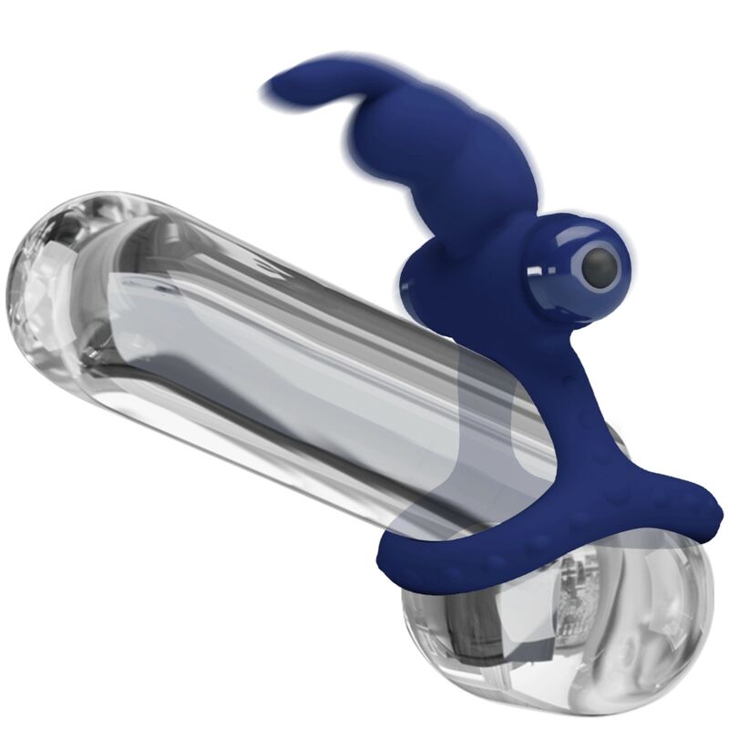 PRETTY LOVE - LUCHITO DOUBLE VIBRATING RING RABBIT BLUE PRETTY LOVE MALE