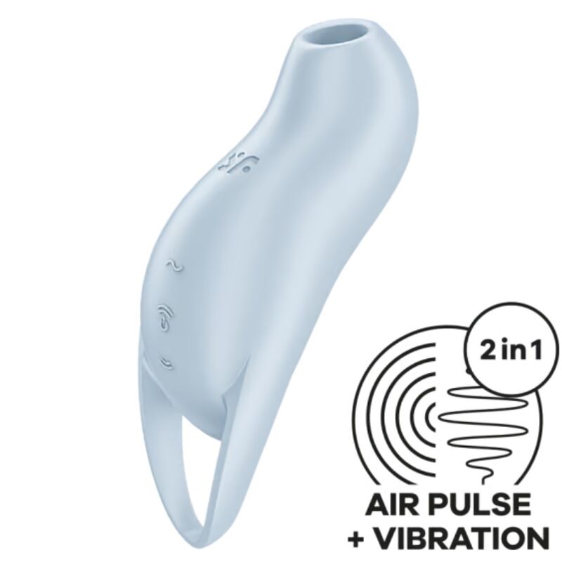 SATISFYER - POCKET PRO 1 CLITORIS STIMULATOR LIGHT BLUE SATISFYER AIR PULSE