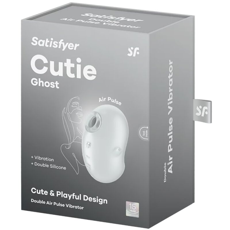 SATISFYER - CUTIE GHOST LAY-ON VIBRATOR WHITE SATISFYER LAYONS