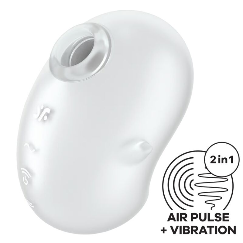 SATISFYER - CUTIE GHOST LAY-ON VIBRATOR WHITE SATISFYER LAYONS