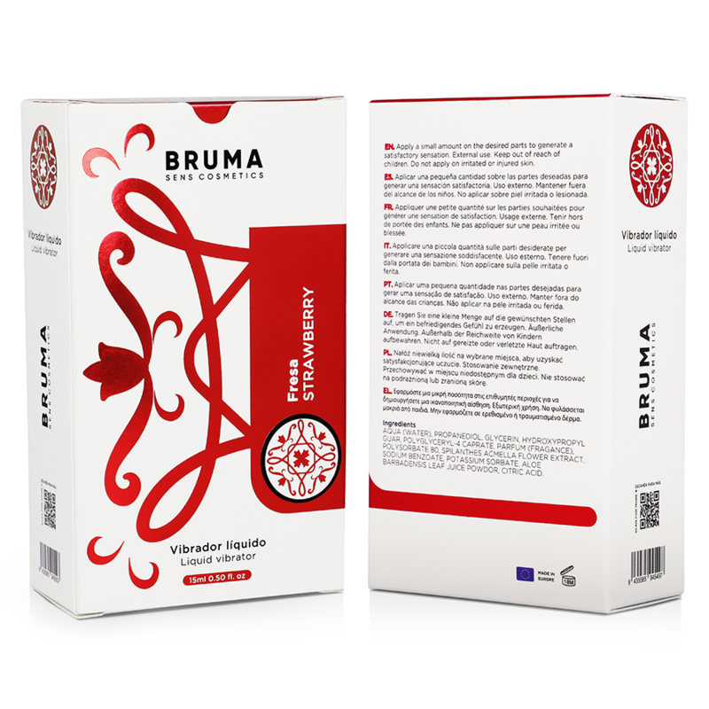 BRUMA - LIQUID VIBRATOR ULTRA SLIDING STRAWBERRY 15 ML BRUMA