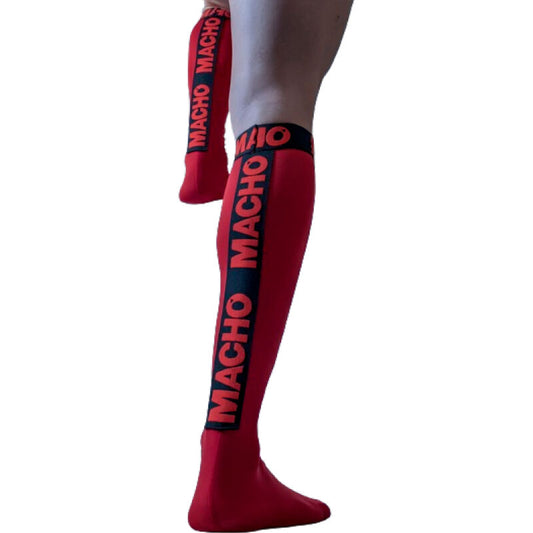 MACHO - CALCETINES FINOS TALLA ÚNICA ROJO